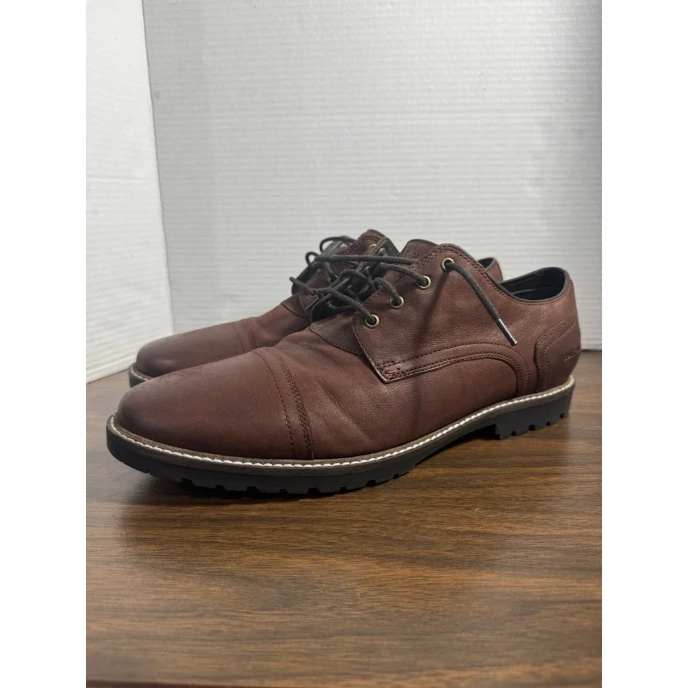 Cole Haan Shoes Mens Size 14W Brown Leather Grand OS Lace Up Casual C30636